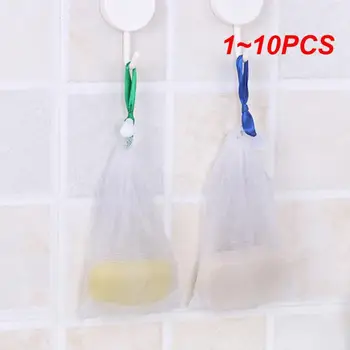 1 ~ 10 шт. Подвесной белый нейлон вспенивающаяся сетка мыльная сетка нейлоновая мыльная сетка для очищения лица ванная комната сумка