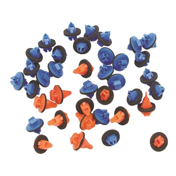 100 шт. Синий + оранжевый зажим бампера 75495-35010 для TOYOTA 4RUNNER 2003-2019, FJ CRUISER 2007-2014, HIGHLANDER 2008-2013