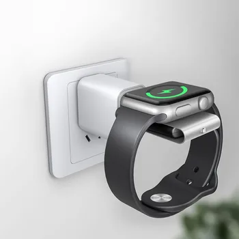 2 в 1 Часы Mini Wireless Двустороннее портативное зарядное устройство для Samsung Watch Зарядка Apple Watch для путешествий и бизнеса на открытом воздухе Изображение 2