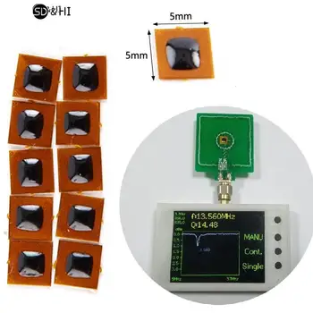 5 шт. Программируемый 5 * 5 мм Micro FPC NFC Ntag213 RFID Метка Наклейка 1 мм Диапазон считывания