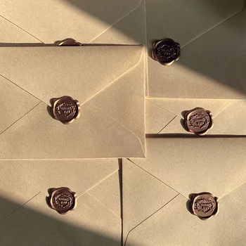 5 шт. Специальный бумажный конверт размером 11,4 * 16,2 см, включая канцелярские, литературные и ретро-приглашения на свадьбу