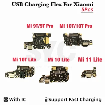 5 шт. Хорошее качество Док-разъем USB Зарядное устройство Зарядный порт Гибкая кабельная плата для Xiaomi Mi 9T Pro Mi 10T Pro Mi 10 10T 11 Lite