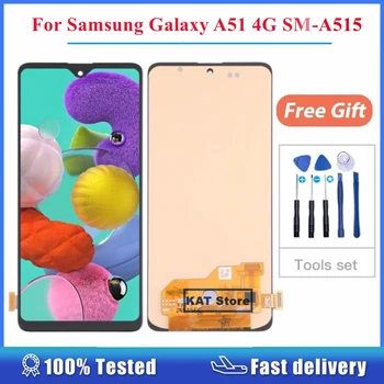 6.36 '' OLED для Samsung Galaxy A51 4G SM-A515 LCD сенсорный дигитайзер Полная сборка без замены рамы