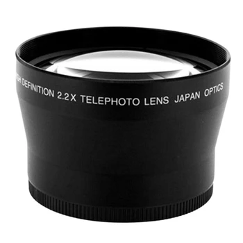 72 мм 2.2X Объектив телеконвертера Универсальный зеркальный фотоаппарат Телеконвертер Подходит для объектива беззеркальной камеры Canon Nikon Sony