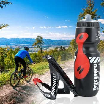 750 мл Спортивная бутылка для воды с держателем для бутылок и держателем для горного велосипеда с Attac Изображение 0