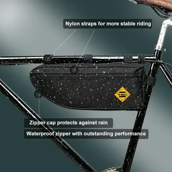 B-SOUL Велосипедные треугольные сумки Велосипедная рама Передняя трубчатая сумка Водонепроницаемая велосипедная сумка Сумка для упаковки MTB Аксессуары