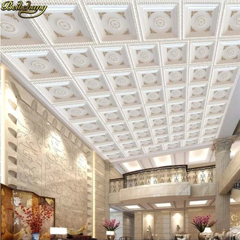 beibehang на заказ европейские белые клетчатые обои из песчаника домашний декор потолок фоновые обои для оформления гостиной