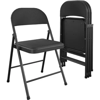 CoscoProducts Складной стул из ткани COSCO SmartFold®, 4 шт., черный