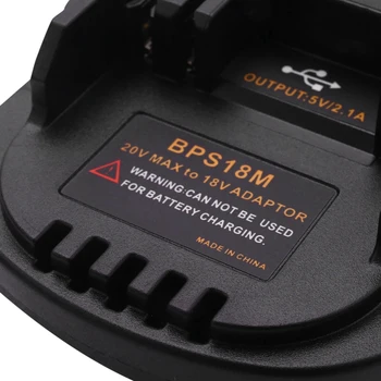 HOT-2X Bps18m Адаптер батареи для Black & Decker 20V Литиевый кабель Porter 20 В Литиевая батарея для батареи Makita Bl1830 18 В Изображение 2