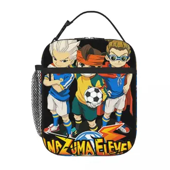 Inazuma Eleven Mens Kids Mark Evans Lunch Tote Kawaii Bag Симпатичная сумка для ланча Изолированная коробка для ланча