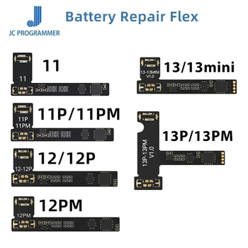 JCID Оригинальный ремонт батареи Flex для iPhone 11 12 13 14 Pro Max Mini JC V1SE Замена внешнего гибкого кабеля