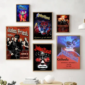 Judas Priest Плакат Декоративная живопись Холст Плакат Настенное искусство Гостиная Плакаты Спальня Живопись