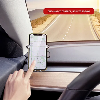 LHD RHD Автомобильная приборная панель держатель для телефона для Tesla Model 3 автомобильный hud экран центральный приборной панели навигация держатель телефона поддержка plug play