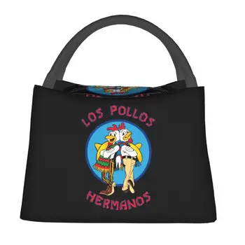 Los Pollos Hermanos Во все тяжкие Изолированная сумка для ланча для женщин The Chicken Brothers Cooler Thermal Bento Box Открытый кемпинг Изображение 1
