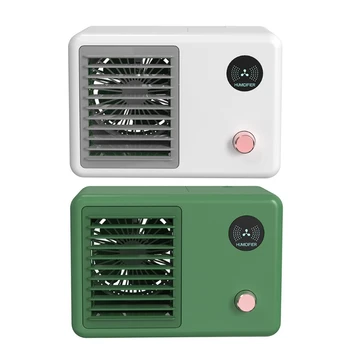 Mini Movable Desktop Bulmidification Spray Fan Портативный интеллектуальный персональный охлаждающий инструмент для летнего домашнего офиса Воздухоохладители