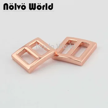 Nolvo World 5-20-100 шт. 5 цветов 12,8 * 12,3 мм 1/2 дюйма пряжки из розового золота, пряжка для ремня, пряжка, застежка, ремешок, регулируемый металл