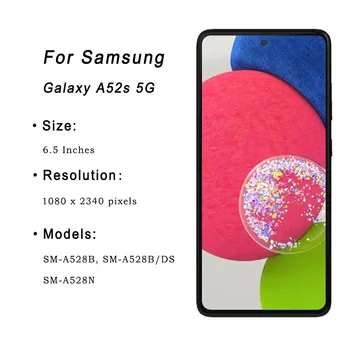 OLED-дисплей для Samsung Galaxy A52s 5G A528 A528B A528M A528B / DS ЖК-дисплей Сенсорный экран Дигитайзер в сборе Запасные части Изображение 1