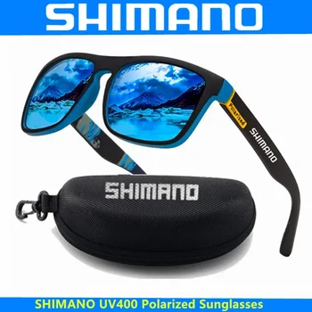 Shimano Поляризованные солнцезащитные очки UV400 Защита для мужчин и женщин На открытом воздухе Охота Рыбалка Вождение Велосипед Солнцезащитные очки Дополнительная коробка