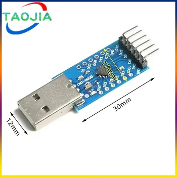 USB 2.0 to TTL 6-контактный модуль UART Последовательный преобразователь CP2104 STC PRGMR Заменить CP2102 на кабели Dupont Изображение 3