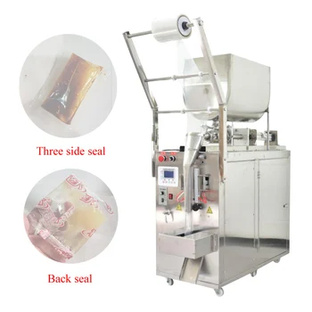 utomatic Paste Semi Fluid Filling Machine Материал дна горячего горшка Кунжут Арахисовое масло Томатная упаковочная машина с функцией смешивания Изображение 0