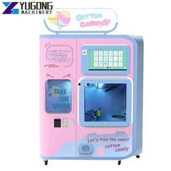 YG Торговый автомат по производству сахарной ваты Торговый центр Торговый автомат по производству зефира Автомат по производству сахарной ваты Тележка Машина для сахарной ваты Изображение 0