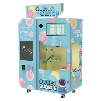 YG Торговый автомат по производству сахарной ваты Торговый центр Торговый автомат по производству зефира Автомат по производству сахарной ваты Тележка Машина для сахарной ваты Изображение 5