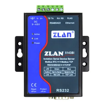 ZLAN5143BI JSON MQTT RS232 RS485 422 в Ethernet Преобразователь RJ45 Modbus RTU TCP Gateway Многохостовый сервер