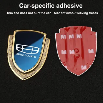 Автомобильная наклейка Эмблемы Боковой щит Автомобильный стайлинг Логотип Значок Авто Кузов Наклейка Для Geely Coolray 2019-2020 Atlas Boyue NL3 Emgrand X7 Изображение 0
