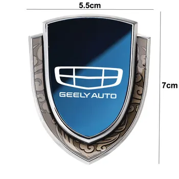 Автомобильная наклейка Эмблемы Боковой щит Автомобильный стайлинг Логотип Значок Авто Кузов Наклейка Для Geely Coolray 2019-2020 Atlas Boyue NL3 Emgrand X7 Изображение 1