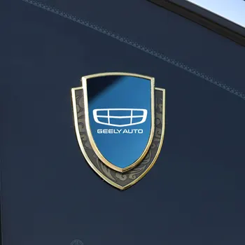 Автомобильная наклейка Эмблемы Боковой щит Автомобильный стайлинг Логотип Значок Авто Кузов Наклейка Для Geely Coolray 2019-2020 Atlas Boyue NL3 Emgrand X7 Изображение 2