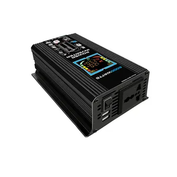 Антикоррозийный автомобильный инвертор мощностью 1000 Вт Автомобильный инвертор с двойным интерфейсом USB Производительность проверена Простота в использовании