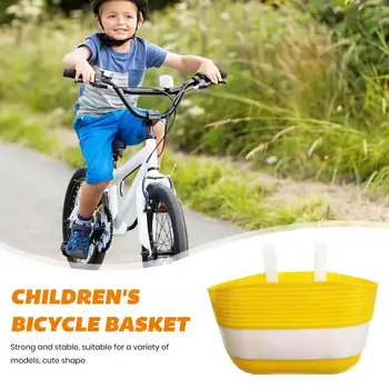  Без заусенцев Детская велосипедная корзина Не легко деформируется Хранение предметов Полезный детский скутер Велосипед Руль Передняя корзина для хранения