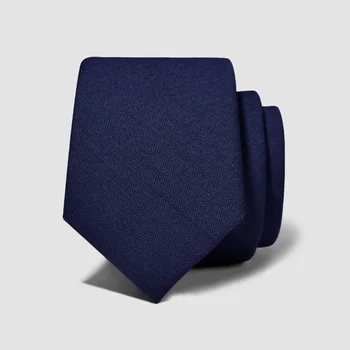 Высококачественный новый мужской шерстяной галстук 5,5 см Корейская версия Узкий Модный Slim Fit Деловой повседневный красный темный полосатый галстук Мужской подарок Изображение 2