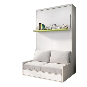  Компактная домашняя мебель Вертикальная кровать с двойными стенками Складная кровать Мерфи