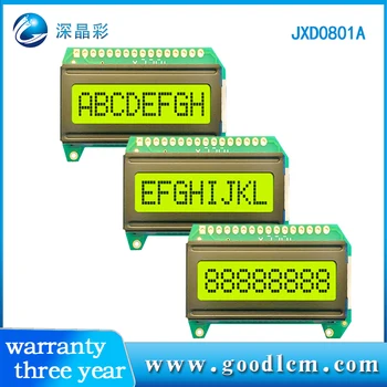 Лидер продаж ЖК-дисплей 0801 ЖК-модуль 5,0 В или 3,3 В дисплей ЖК-802 точечный матричный экран STN желтый и зеленый экран