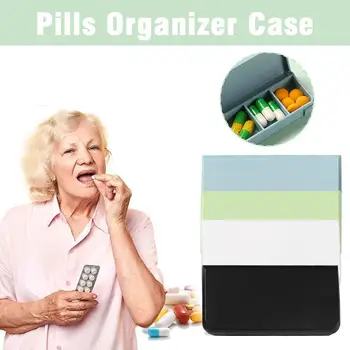  Мини Портативный Органайзер Таблетки Чехол 3 Сетки PillBox Контейнер для хранения таблеток Еженедельная коробка для лекарств Коробка для таблеток Выдача лекарств