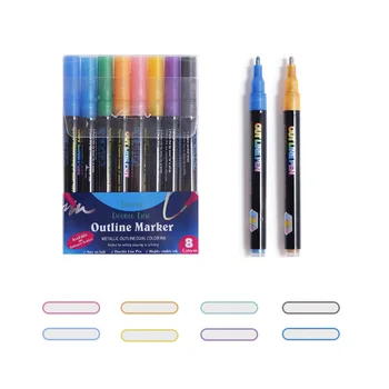 Многоцветный набор блесток Блестящие ручки для рисования для рождественских открыток Плакаты для скрапбукинга