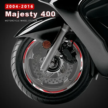 Наклейки на колесо мотоцикла водонепроницаемые для аксессуаров Yamaha Majesty 400 2004-2016 2005 2006 2007 2008 Детали скутера Наклейка на обод