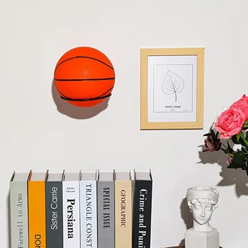  Настенная стойка для хранения баскетбола Стойка для баскетбольного дисплея Металлический органайзер Многофункциональный для коллекции футбольного волейбола