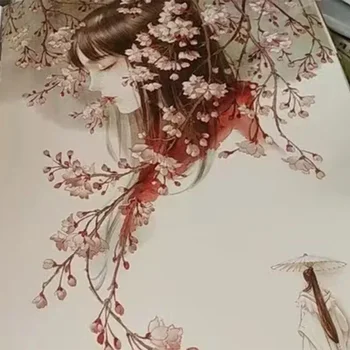Новая цветная картина Гугели Китайская эстетическая древняя линия рисования Книжка-раскраска -Цзяньхуасюньин Шао Хуа Сюнь Цзин Изображение 5