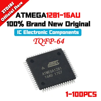 Новый оригинальный чип 1-100 шт. ATMEGA1281-16AU ATMEGA1281 МИКРОКОНТРОЛЛЕР ATMEGA ATMEL IC TQFP-64