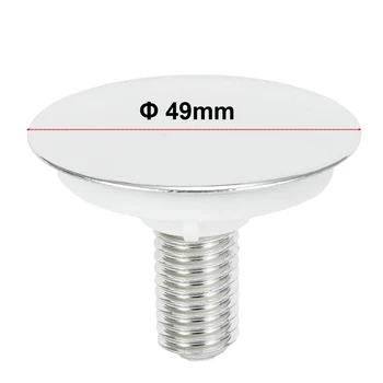 Обновите свою кухонную мойку с помощью хромированной заглушки для заглушки отверстия для крана, диаметр 49 мм, простой в использовании дизайн Изображение 0