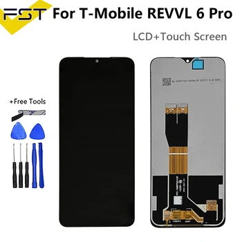  Оригинал протестирован для T-Mobile Revvl 6 Pro 5G ЖК-дисплей Сенсорный дигитайзер в сборе Заменить ЖК-дисплей для REVVL6 Pro TMAF035G ЖК-дисплей