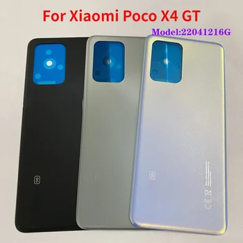 Оригинальная задняя крышка для Xiaomi Poco X4 GT Крышка аккумулятора Чехол задней двери Корпус с рамкой камеры Детали для ремонта объектива