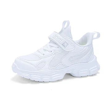 Осенние кроссовки Обувь для школьников для мальчиков Черный Белый Детские кроссовки Девочки Дизайнерские дети Бег трусцой Прогулочная обувь Унисекс Изображение 0