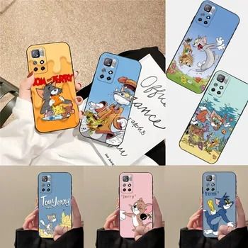 Пара J-JerryS Mouse Tom Чехол для телефона Xiaomi POCOF3 M4Pro X3 GT M3 Note 10Pro Redmi POCO X3 NFC Note 11 11T 10 Pro Plus