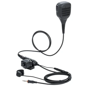 Рация Двусторонний радиодинамик Микрофон Микрофон с пальчиковым микрофоном и адаптер U94 PTT для YAESU VERTEX VX-6R VX-7R