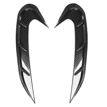  Фара из углеродного волокна Крышка для бровей Противотуманная фара Ветровой нож Отделка для Audi- A3 A3L 2021 2022 Изображение 0