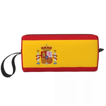  Флаг Испании Косметички Женская косметичка Trend Дорожный чехол для хранения кошелька Изображение 0
