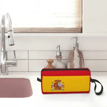  Флаг Испании Косметички Женская косметичка Trend Дорожный чехол для хранения кошелька Изображение 1